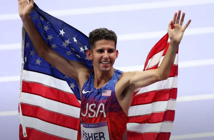 Grant Fisher Wins Team USA’s First Track & Field Medal at Paris Olympics